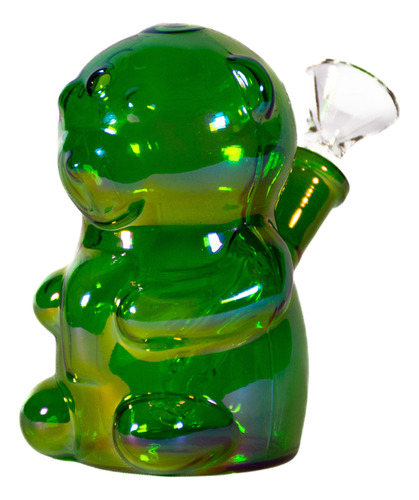 Bubbler Gummy Bear Vidrio Borosilicado Osito Verde
