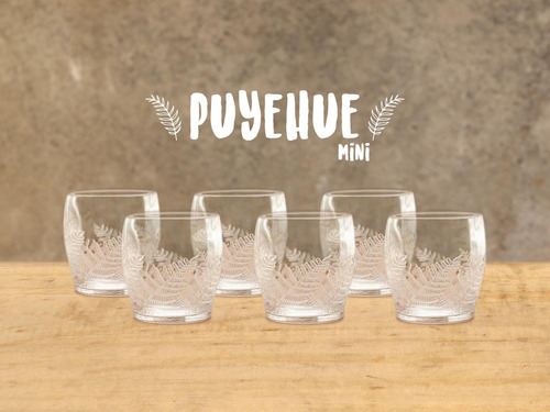 Puyehue Mini Juego De 6 Vasos