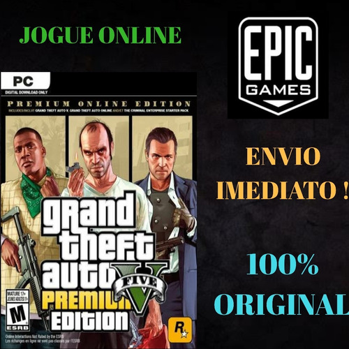 Gta 5 Edição Premium Online Original Para Pc - Epic Games