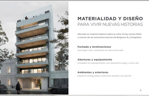 Departamento Monoambiente  En Venta En Colegiales, Capital Federal, Buenos Aires