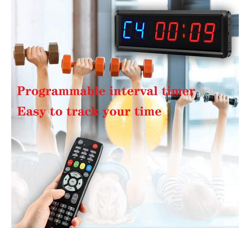 Reloj Temporizador De Gimnasio Digital Tabata Entrenami...