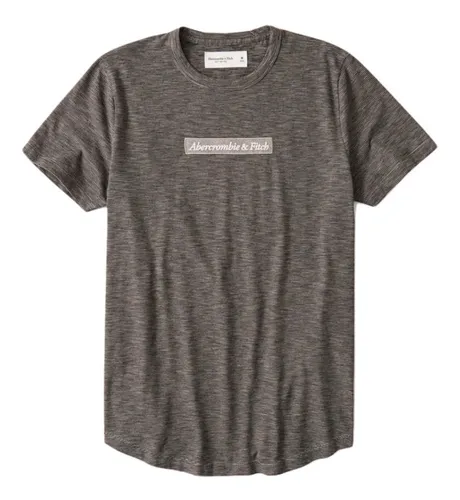 Playera Abercrombie Fitch Original Redondeada Con Logo