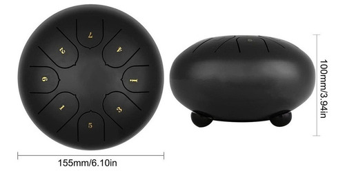 Hang Drum Hand Pan Drum Octo Steel Drum Con Palos