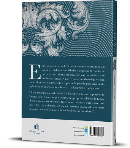 Livro O Grande Divórcio De C. S. Lewis Editora Thomas Nelson Brasil Capa Dura Em Português 2020