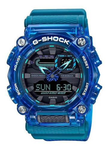 Reloj Casio G-shock Sound Waves Original Para Hombre E-watch Color De La Correa Azul