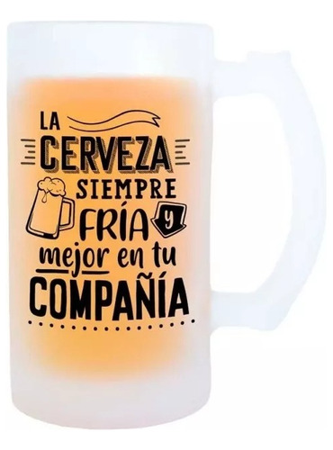 Jarra De Cerveza Personalizada Diseños Logos Regalo Bola8.