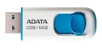 Comprar Pendrive 64gb 2.0 Usb Adata C008 Blanco Y Celeste