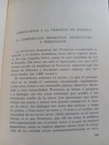 Prometeo: Mito Y Tragedia - Carlos García Gual (Usado)