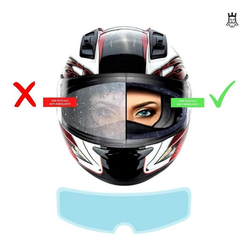 Película Anti Embaçante Para Capacete De Moto Anti Chuva