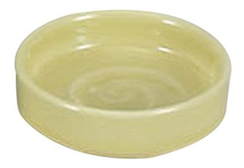 Set Of Condiment Plate Yellow Glaze Flavor Inche Cm Inn