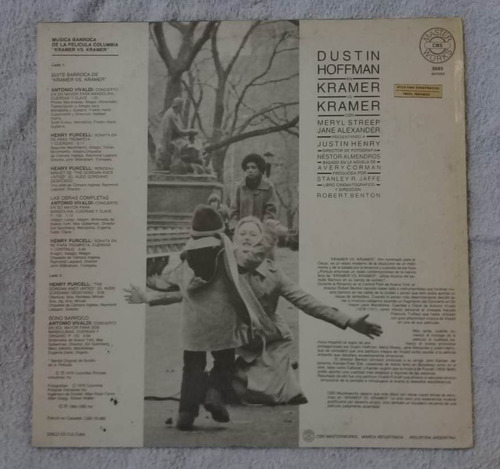 Kramer Vs Kramer Soundtrack Ost Hoffman M. Streep Lp Kktus (Usado)
