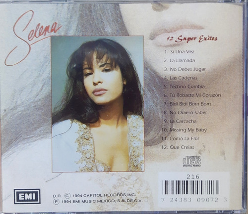 Cd Selena 12 Super Exitos (Usado)