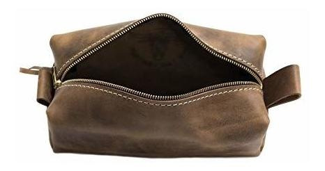 Imagen 4 de 6 de San Tan Bolso De Toilería De Cuero Hecho A Mano Dopp Kit ~ H