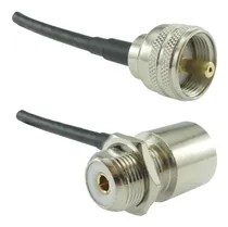 Comprar Cabo 5 Metros Rg-58 Uhf Fêmea So239 90° X Uhf Macho Pl259