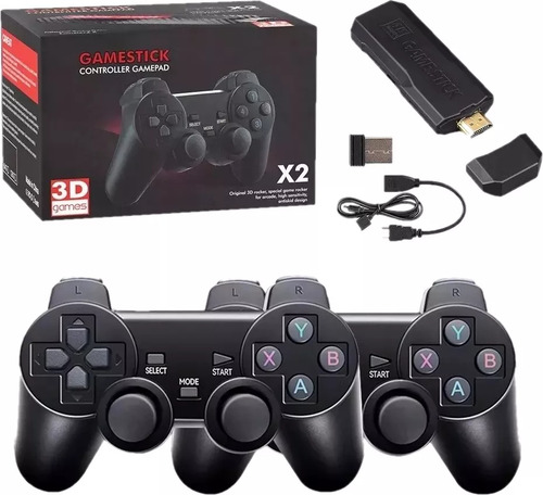 Adaptador Hdmi Usb Game Stick Gd10 Preto 2 Entradas 2 Saídas