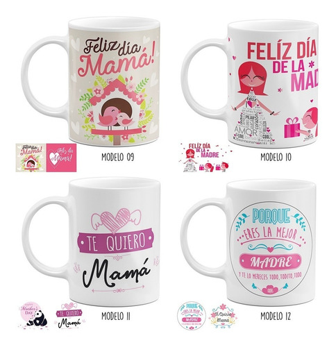 Imagen 5 de 7 de Taza Día De Madres Regalo Para Mamá Diferentes Diseños