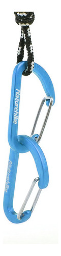 Naturehike 4cm Mini Mosqueton Llavero X2 Color Azul