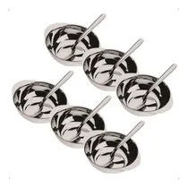 Comprar Conjunto Jogo De Sobremesa 12 Peças 6 Potes 6 Colheres Inox