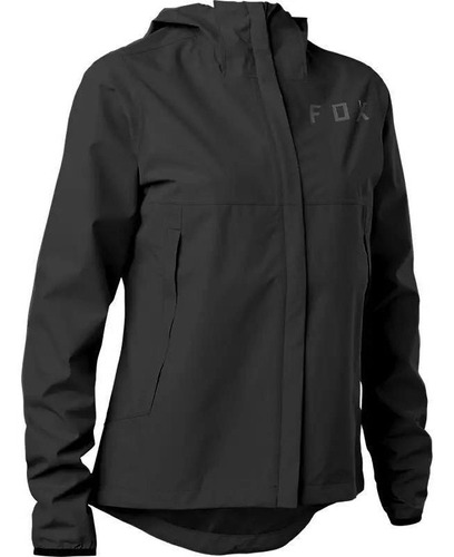 Chaqueta Bicicleta Mujer Impermeable Ranger 2.5l Negro Fox