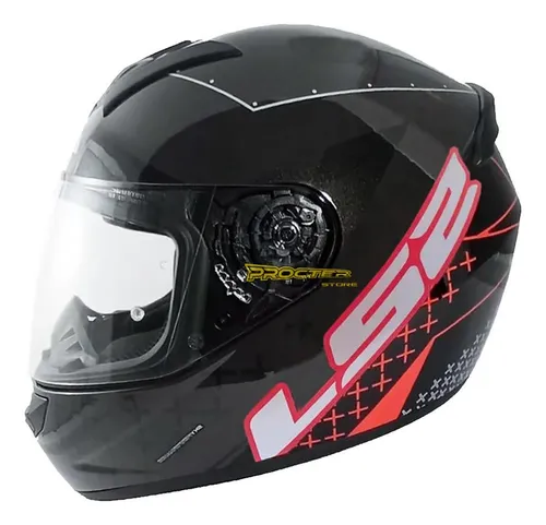 Casco Moto Abatible Ls2 Certificado Hombre Mujer Ece Color Negro