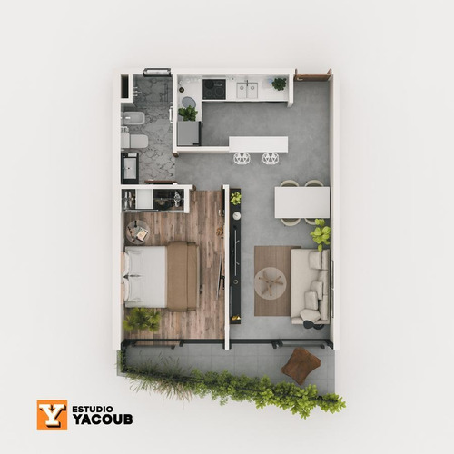 Imagen 5 de 30 de Departamento Venta -1 Dormitorios- 45mts 2 Totales - La Plata-pozo-emprendimiento.