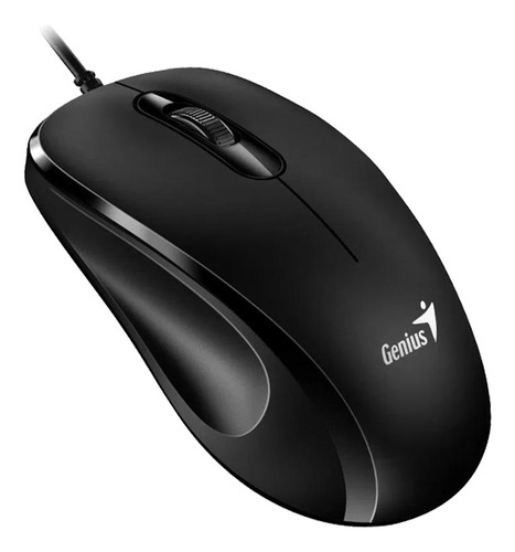 Mouse Genius Óptico, Preto, Cabo Usb