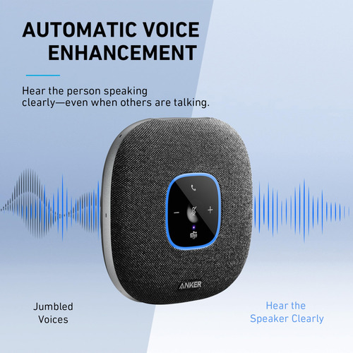 Altavoz Anker Powerconf S3, 6 Micrófonos, Bluetooth 5.3