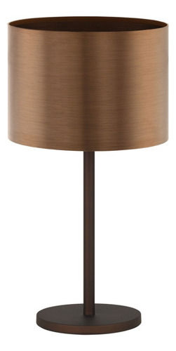 Lámpara De Sobremesa Saganto acero marrón oscuro H660 DM350 E27 1x60W Cod.39394