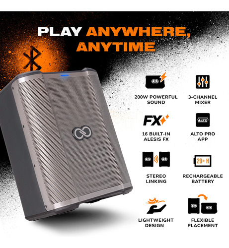 Altavoz Pa Portátil Sheeran Special Edition Busker 200w