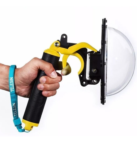Dome Port Float Gopro Hero 3+ E 4 6 Polegadas V3 Gatilho