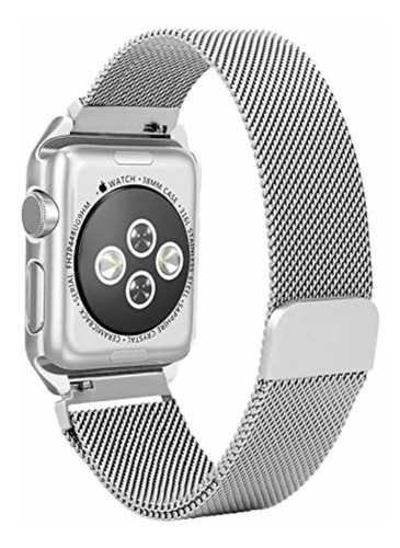 Imagem 5 de 6 de Pulseira Milanese Compatível C/ Apple Watch 42mm 44mm