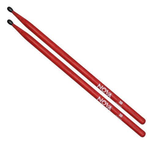 Baqueta Vic Firth Nova N5bnr roja con punta de nailon