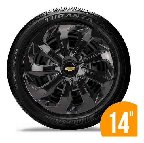Imagem 1 de 1 de Jogo Carlota Esportiva Velox 14 Black Preta Gm Corsa Classic