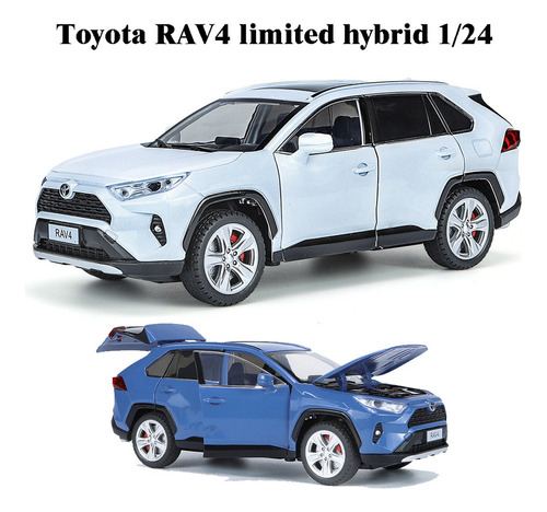 Toyota Suv Rav4 Limited Hybrid Miniatura Metal Coche 1/24