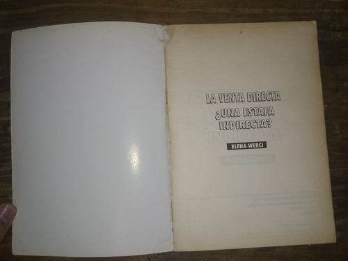 La Venta Directa ¿una Estafa Indirecta? - Elena Werci. Re (Usado)