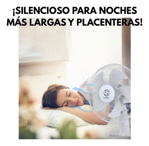 Ventilador Escritorio Abanico Personal Mesa 5 Aspas Dosyu