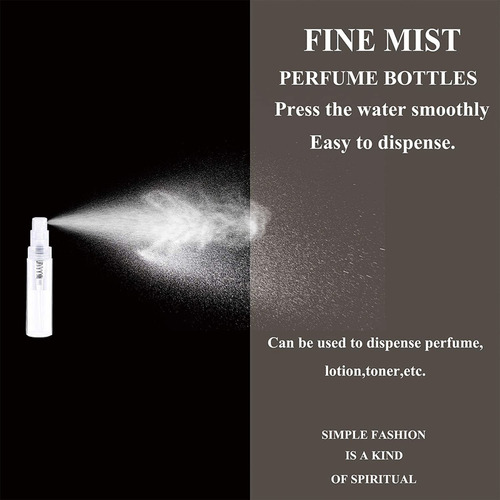 70pcs 10ml Mini Botellas Spray Perfume Vidrio Recargables