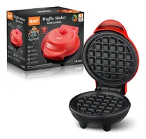 Comprar Mini Waflera Maquina Para Hacer Waffles Antiahderente Con Fo Color Rojo