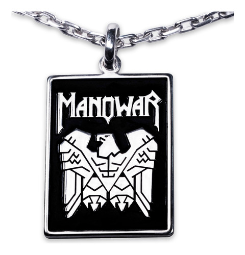 Collar Y Dije De Plata 925 Estilo Heavy Metal - Manowar