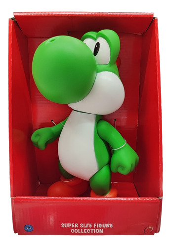 Figura Yoshi Articulado Super Mario Bros Pvc 29 Cm