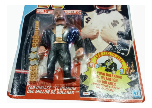 Muñeco Wwf Jocsa Hasbro Ted Dibiase Burbuja Sellada (Usado)