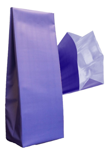 Bolsas P/ 1kg D Cafe 14+6x38cm Tricapa Laminada Color Color Azul. 50 Piezas