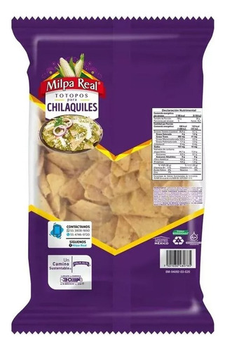 Totopos Milpa Real Para Chilaquiles De 500 Gramos