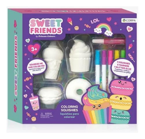 Squishies Para Colorear X4 Sweet Friends - Sharif Express