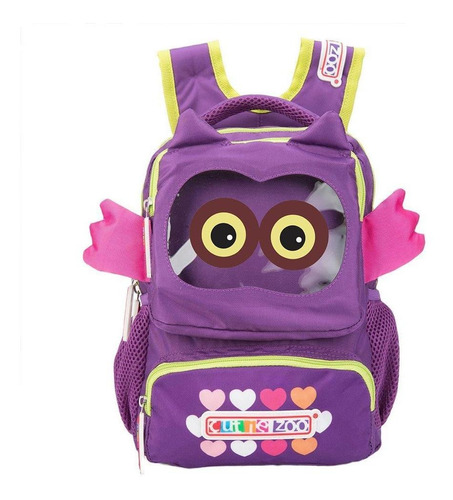 Mochila Cutie Zoo Cz10 Morado Para Niña - Size Unitalla