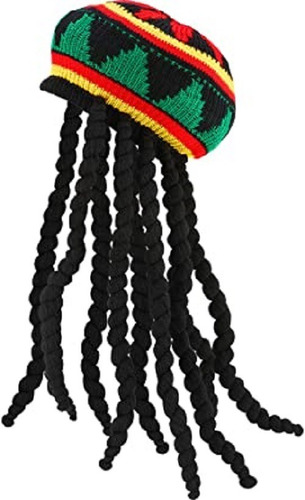 Gorro Jamaiquino Rastafari Rasta Bob Marley Reggae Dreadlock Color Negro