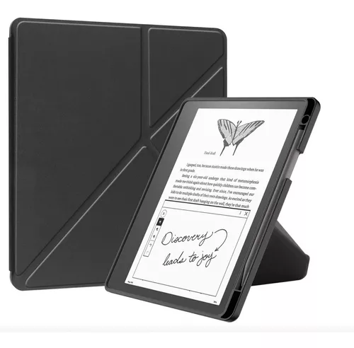 WALNEW Funda con tapa para Kindle Scribe de 10.2 pulgadas lanzado en 2022,  dos correas de mano y cubierta vertical con función de encendido y apagado
