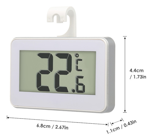 Termómetro Digital Lcd Para Nevera Con Soporte Y Alerta De E