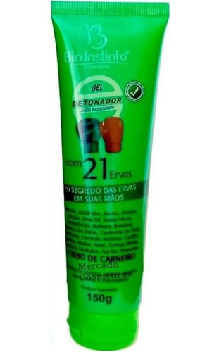 Gel Detonador Com 21 Ervas 150g Bio Instinto