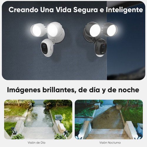 Ezviz Cámara De Seguridad CS-LC1C IP 2MP Wifi Con Luz Ultrabrillante Y Audio De Dos Vías Sirena Integrada Con Ranura para Memoria MicroSD Más Sensor PIR